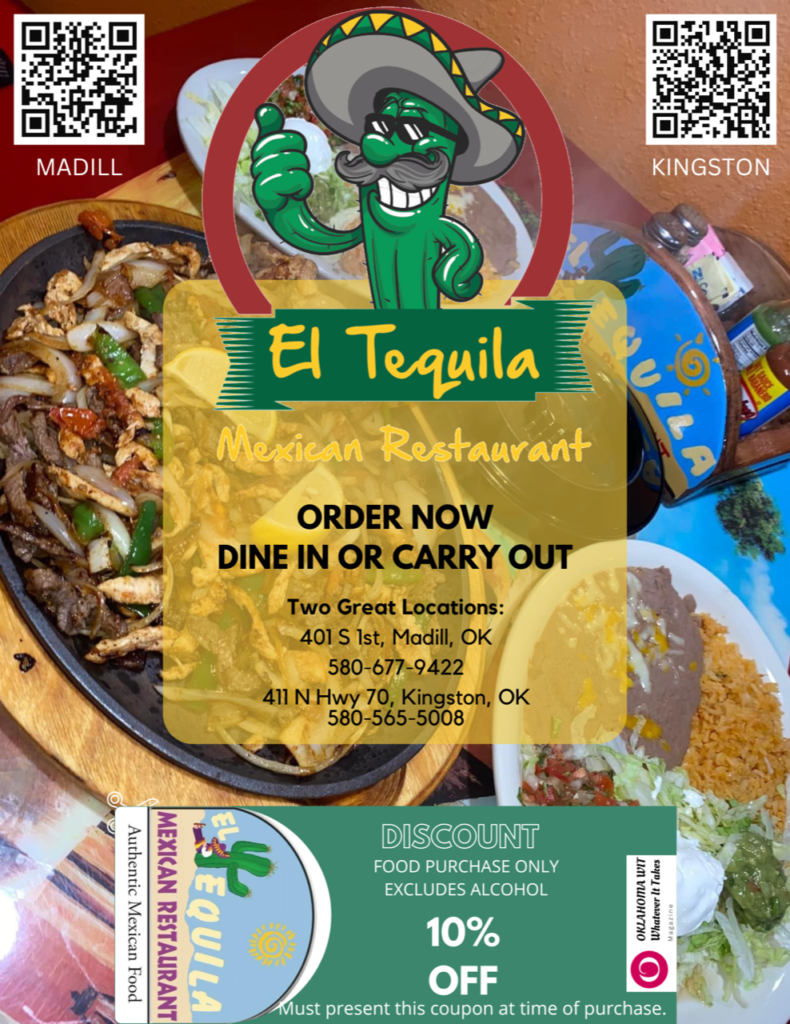 el tequila mexican restaurant, madill, ok